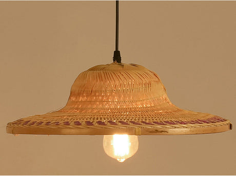 BOJI Armand Vintage Multi-Color Straw Hat Lampshade from BOJI