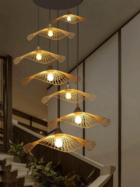BOJI Azura Artisan Woven Ceiling Lamp from BOJI