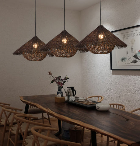 BOJI Azura Elegant Woven Coffee Ceiling Lamp from BOJI