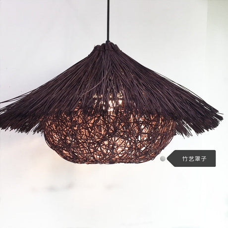 BOJI Azura Elegant Woven Coffee Ceiling Lamp from BOJI