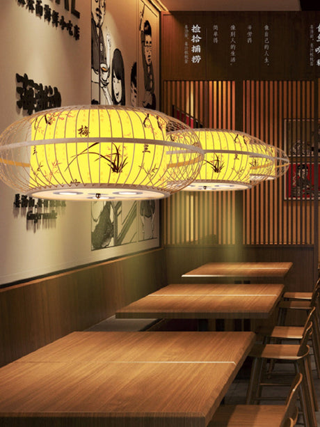 BOJI Elowen Traditional Woven Lights Ceiling Lamp from BOJI