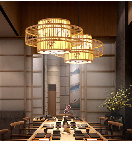 BOJI Elowen Traditional Woven Lights Ceiling Lamp from BOJI