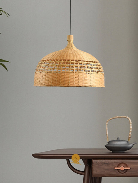 BOJI Harukaze Artistic Ambient Bamboo Ceiling Lamp from BOJI