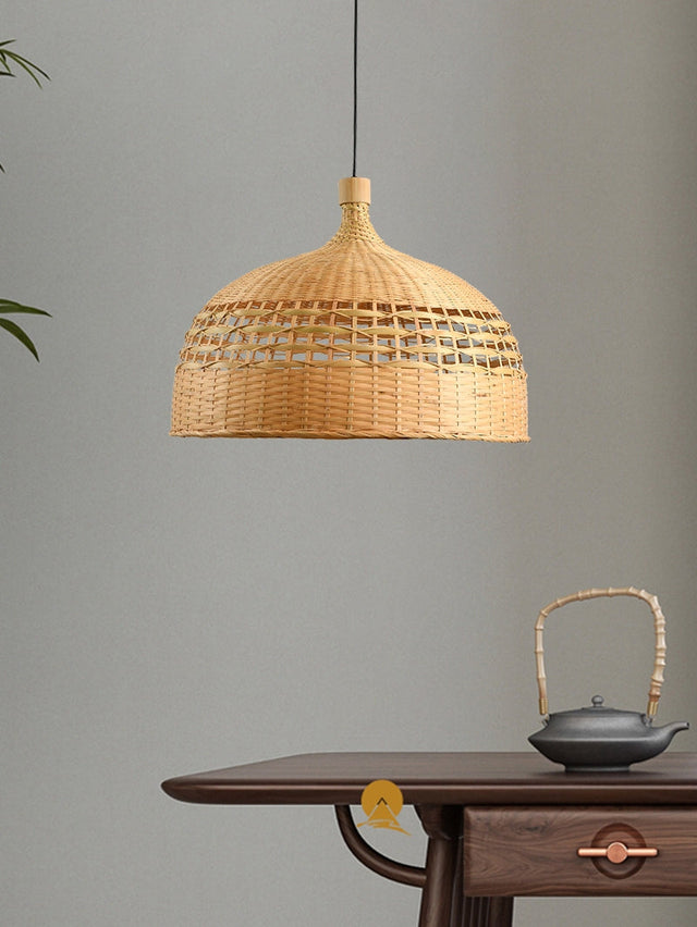 BOJI Harukaze Artistic Ambient Bamboo Ceiling Lamp from BOJI