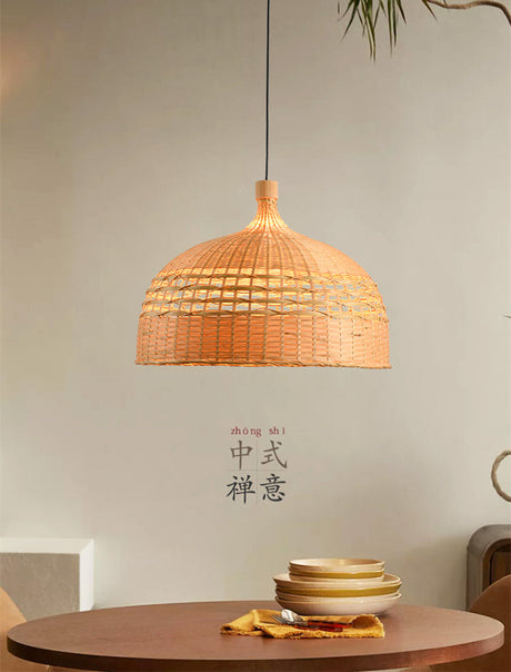 BOJI Harukaze Artistic Ambient Bamboo Ceiling Lamp from BOJI
