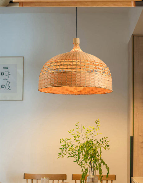 BOJI Harukaze Artistic Ambient Bamboo Ceiling Lamp from BOJI
