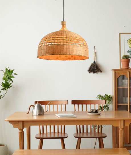 BOJI Harukaze Artistic Ambient Bamboo Ceiling Lamp from BOJI