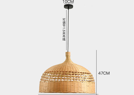 BOJI Harukaze Artistic Ambient Bamboo Ceiling Lamp from BOJI