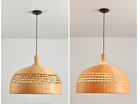 BOJI Harukaze Artistic Ambient Bamboo Ceiling Lamp from BOJI