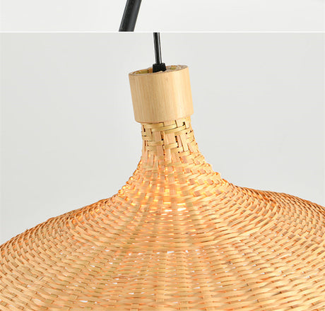 BOJI Harukaze Artistic Ambient Bamboo Ceiling Lamp from BOJI