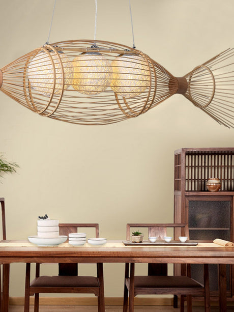 BOJI Harukaze Artistic Woven Ceiling Lamp from BOJI