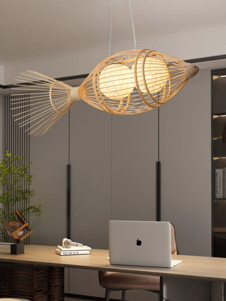 BOJI Harukaze Artistic Woven Ceiling Lamp from BOJI