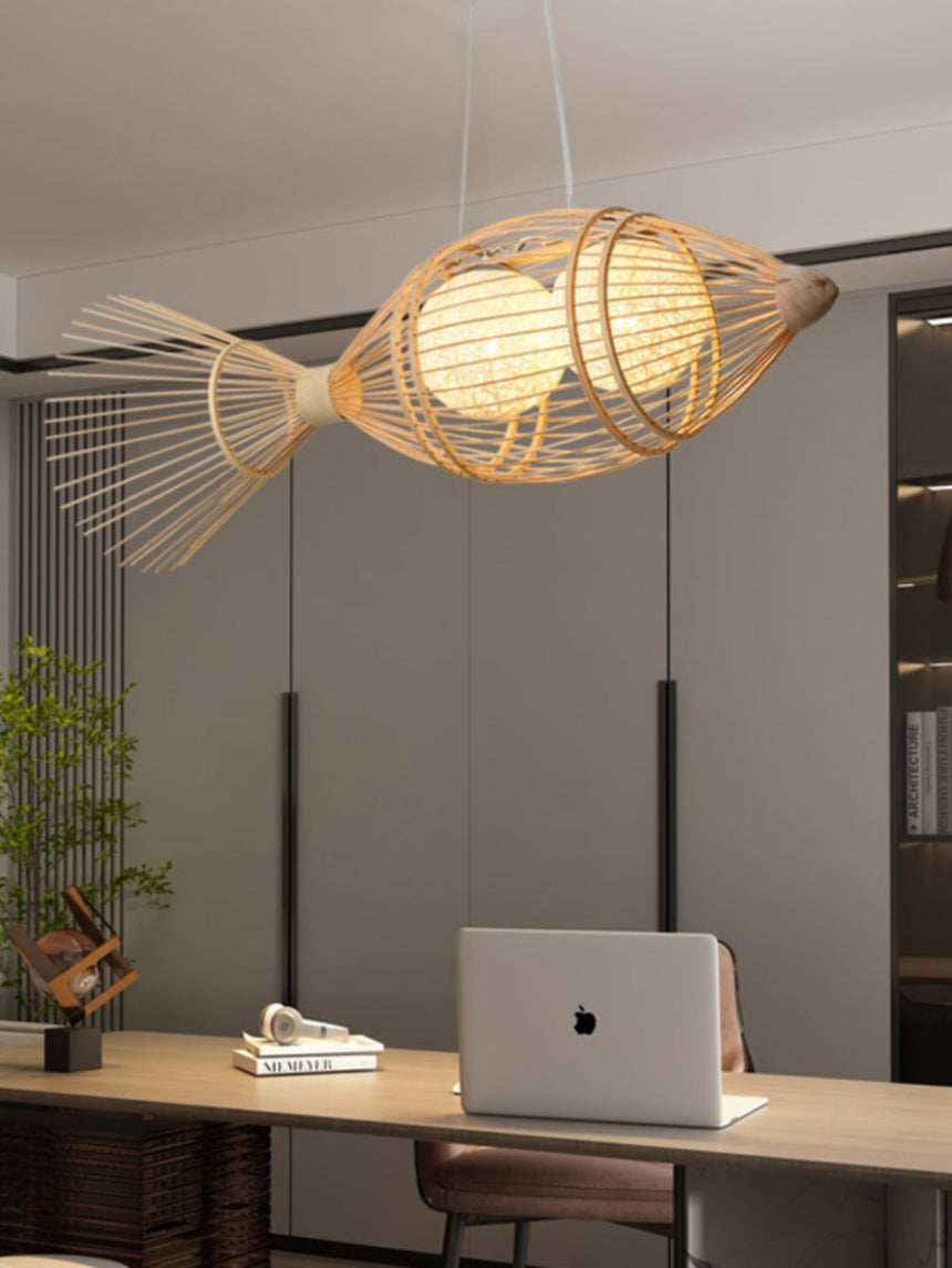 BOJI Harukaze Artistic Woven Ceiling Lamp from BOJI