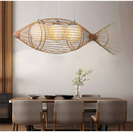 BOJI Harukaze Artistic Woven Ceiling Lamp from BOJI