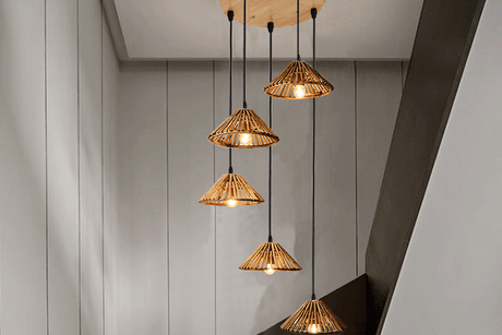 BOJI Haruki Elegant Bamboo 3-Head Chandelier from BOJI