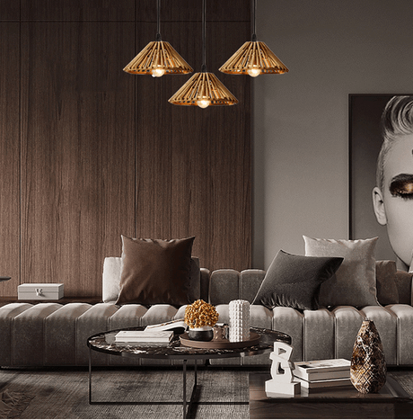 BOJI Haruki Elegant Bamboo 3-Head Chandelier from BOJI