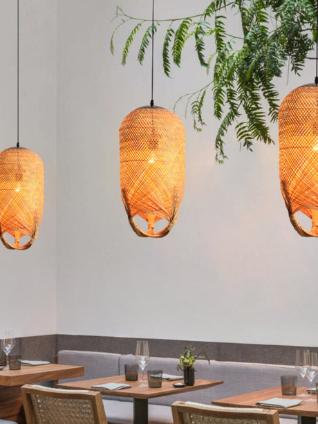 BOJI Haruki Elegant Bamboo Ceiling Lamp from BOJI