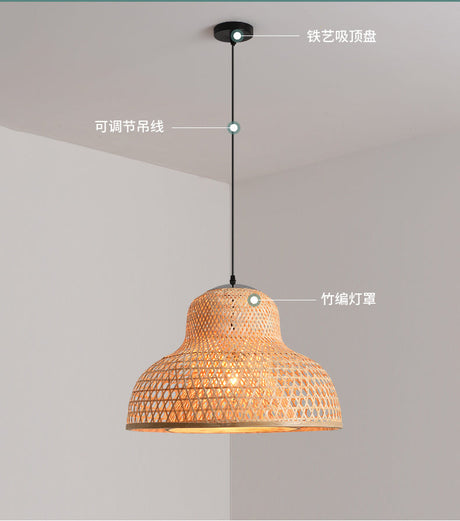 BOJI Haruki Elegant Bamboo Ceiling Lamp from BOJI