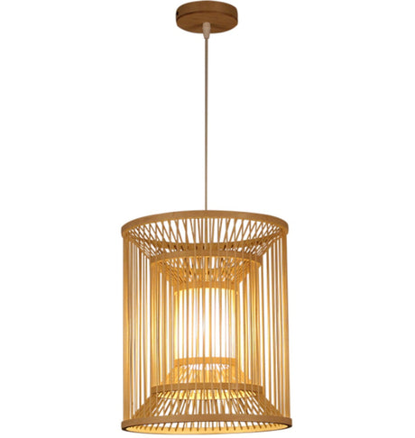 BOJI Haruki Elegant Wooden Bamboo Ceiling Lamp from BOJI