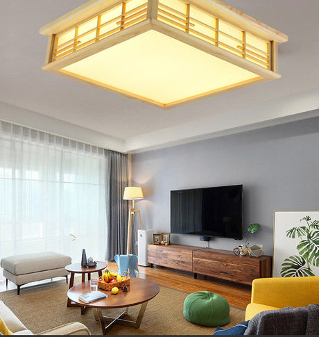 BOJI Haruki Minimalist Square LED Ceiling Light from BOJI