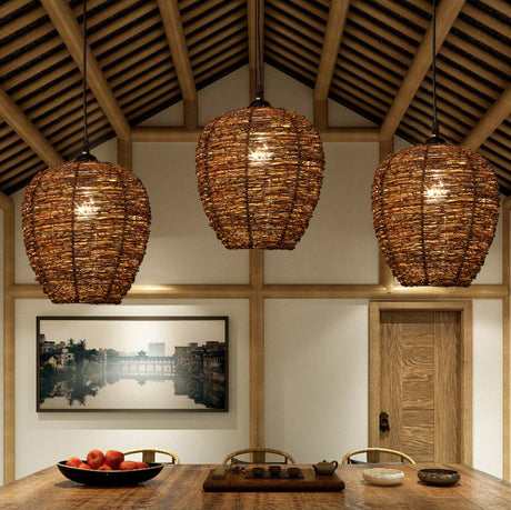 BOJI Haruki Modern Minimalist Woven Ceiling Lamp from BOJI
