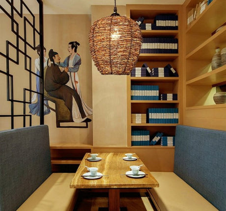 BOJI Haruki Modern Minimalist Woven Ceiling Lamp from BOJI