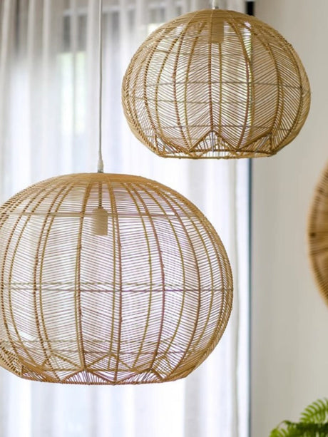 BOJI Haruko Vintage Woven Ceiling Lamp Retro Light Fixture from BOJI