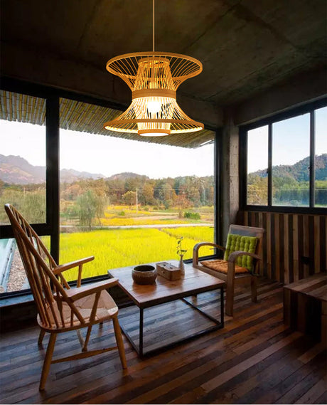 BOJI Hoshiko Elegant Bamboo Light Living Room Lamp from BOJI