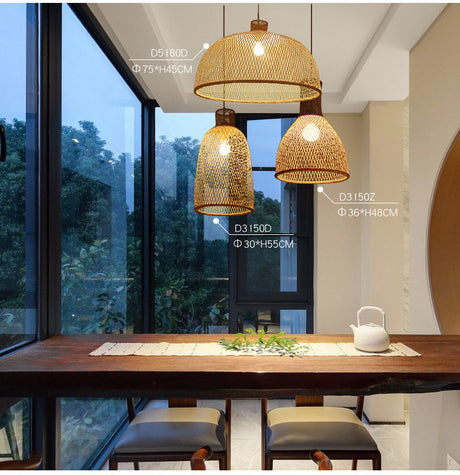 BOJI Isadora Elegant Woven Ceiling Lamp - Chinese Style from BOJI