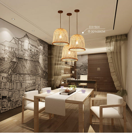 BOJI Isadora Elegant Woven Ceiling Lamp - Chinese Style from BOJI