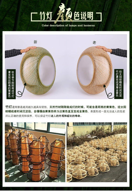 BOJI Isadora Elegant Woven Ceiling Lamp - Chinese Style from BOJI