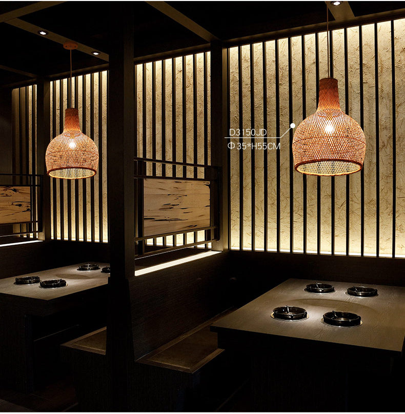 BOJI Isadora Elegant Woven Ceiling Lamp - Chinese Style from BOJI
