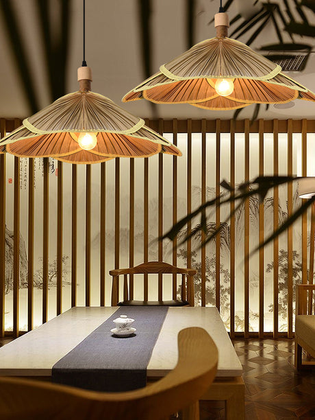 BOJI Kaori Elegance Bamboo Lantern Living Room Light from BOJI
