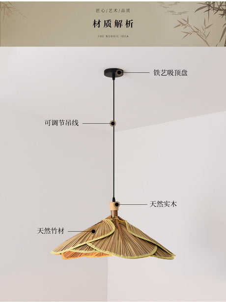 BOJI Kaori Elegance Bamboo Lantern Living Room Light from BOJI