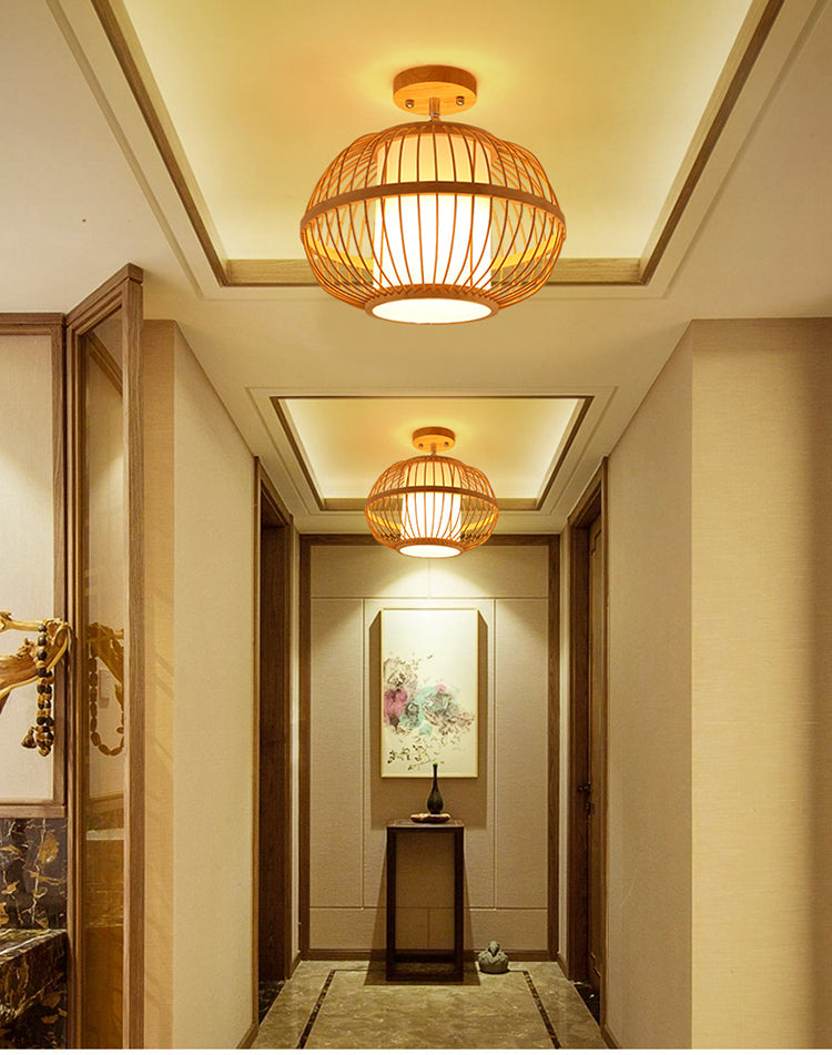 BOJI Kenji Vintage Rustic Lantern Ceiling Light from BOJI