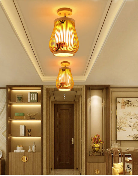 BOJI Kenji Vintage Rustic Lantern Ceiling Light from BOJI