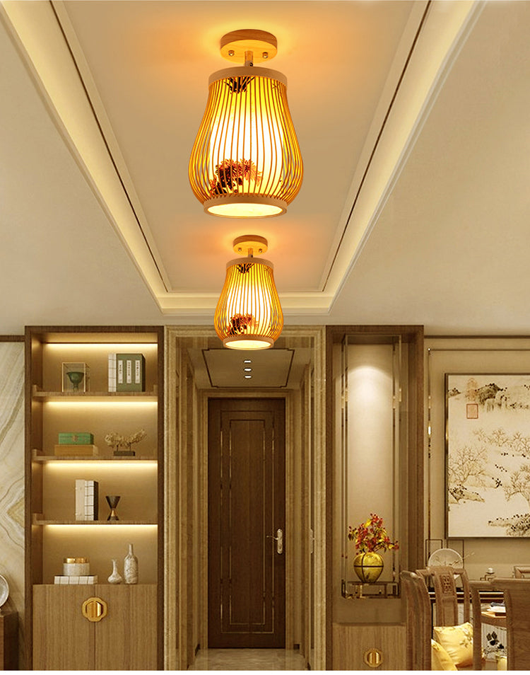 BOJI Kenji Vintage Rustic Lantern Ceiling Light from BOJI