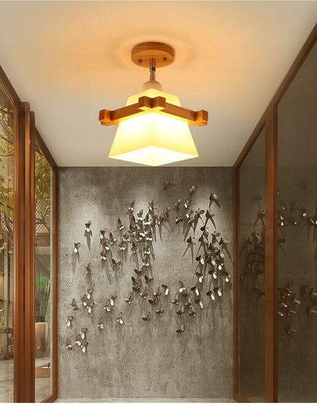 BOJI Kenji Vintage Rustic Lantern Ceiling Light from BOJI