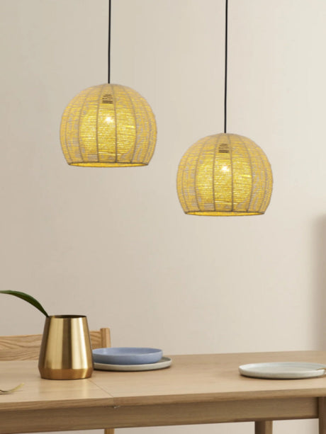 BOJI Kintaro Artistic Woven Lampshade Ceiling Lamp from BOJI