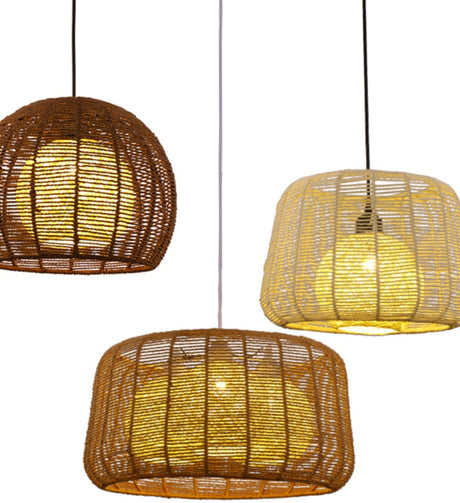 BOJI Kintaro Artistic Woven Lampshade Ceiling Lamp from BOJI