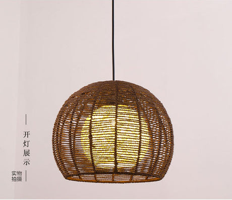BOJI Kintaro Artistic Woven Lampshade Ceiling Lamp from BOJI