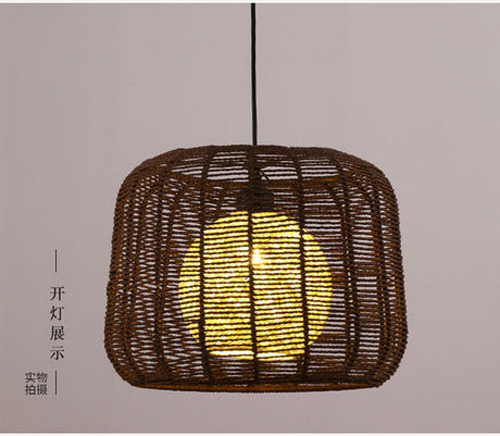 BOJI Kintaro Artistic Woven Lampshade Ceiling Lamp from BOJI