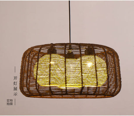 BOJI Kintaro Artistic Woven Lampshade Ceiling Lamp from BOJI