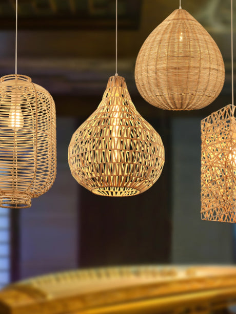 BOJI Kintaro Elegant Bamboo Chandeliers from BOJI
