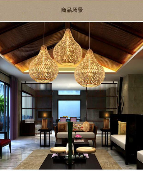 BOJI Kintaro Elegant Bamboo Chandeliers from BOJI