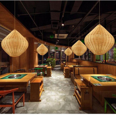 BOJI Kintaro Elegant Bamboo Chandeliers from BOJI