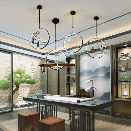 BOJI Minoru Stylish LED Ceiling Lamp Chinese Style from BOJI