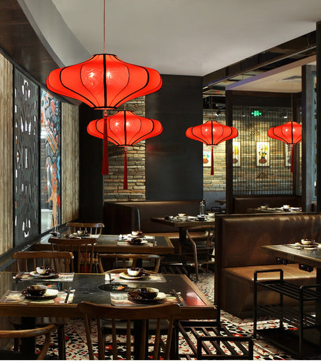 BOJI Octavia Elegant Chinese Hand-Painted Ceiling Lamp from BOJI