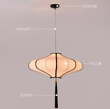 BOJI Octavia Elegant Chinese Hand-Painted Ceiling Lamp from BOJI