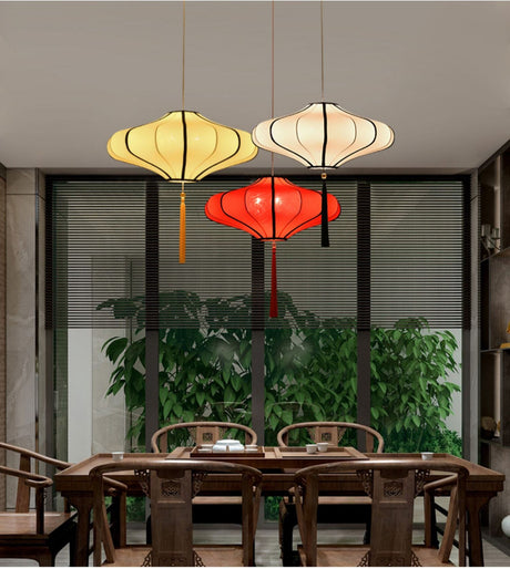 BOJI Octavia Elegant Chinese Hand-Painted Ceiling Lamp from BOJI
